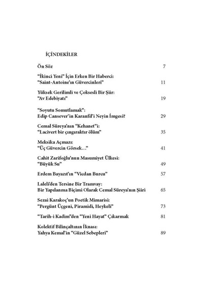 Çağdaş Türk Şiirinde Modernizmin Imgeleri