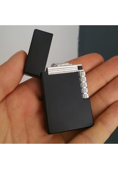 Yandan Çarklı Gazlı Siyah Metal Çakmak N11.3490