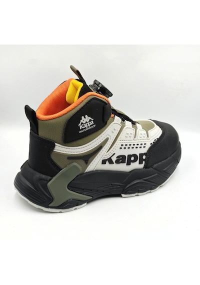 Kappa Kp-4073f Siyah Haki Renk Makara Bağcıklı Outddor Su Geçirmez Erkek Çocuk Spor Bot