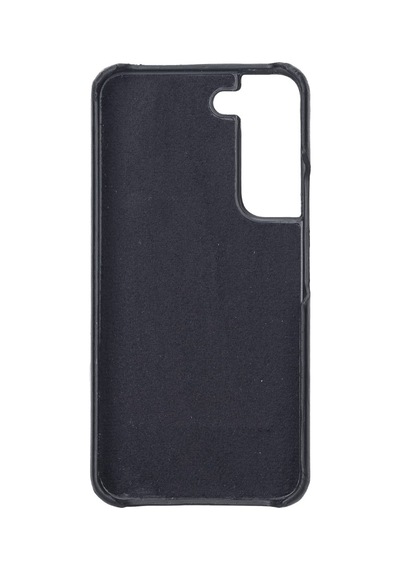 Samsung Galaxy S22 Uyumlu Deri Arka Kapak Uj Rst1 Siyah Diğer