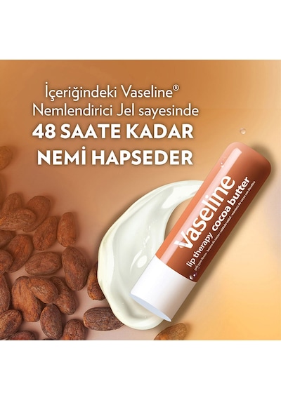 Vaseline Gluta Hya Serum Etkili Losyon 200 Ml + Dudak Bakım Kremi Cocoa Butter 4.8 Gr