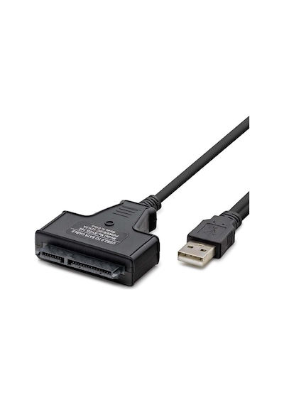 Usb To Sata Kablo 2.5 Güç Girişli 38cm Siyah Hdx7516