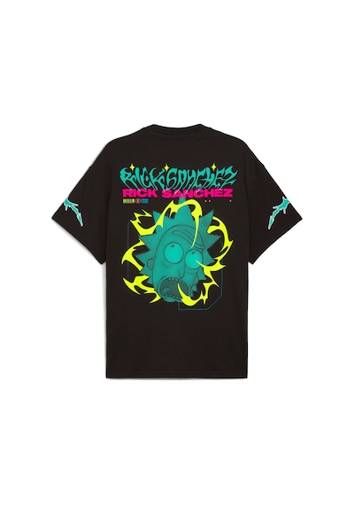 Puma Hoops X Rick And Morty Tee I Erkek Yetişkin T-shirt SIYAH