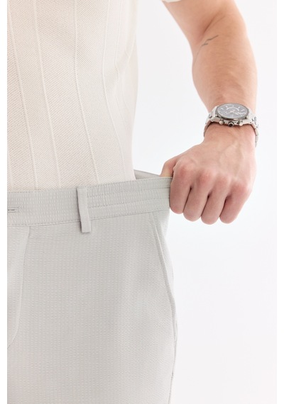 Avva Erkek Gri Beli Lastikli Viskon Karışımlı Elastan Slim Fit Chino Pantolon A61y3212 Avva Erkek Gri Beli Lastikli Viskon Karışımlı Elastan Slim Fit Chino Pantolon A61y3212