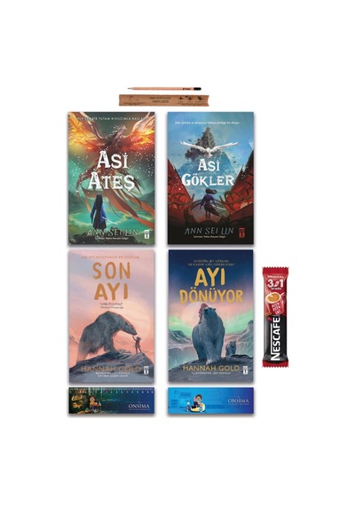 Genç Timaş Asi Ateş - Asi Gökler - Son Ayı - Ayı Dönüyor Set 4 Kitap