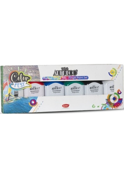 Artdeco Parmak Boyası Seti 6x75ml Temel Renkler Lv-y-1181-as1