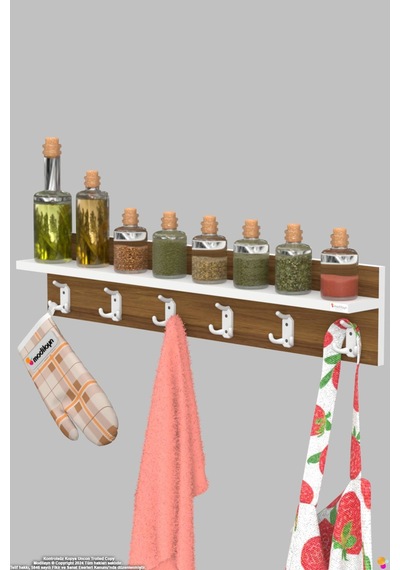 Kedi 18 Kancalı Mutfak Askısı 3'lü Set 76,4x19 Cm - Şık Tasarım, Çok Amaçlı Düzenleyici Ve Yer Tasarrufu Kahverengi Kedi 18 Kancalı Mutfak Askısı 3'lü Set 76,4x19 Cm - Şık Tasarım, Çok Amaçlı Düzenleyici Ve Yer Tasarrufu Kahverengi