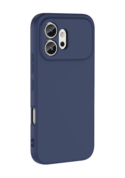 Honor 600  Içi Kadife Lansman Kılıf Ve Şeffaf Temperli Cam Ekran Koruyucu Lacivert