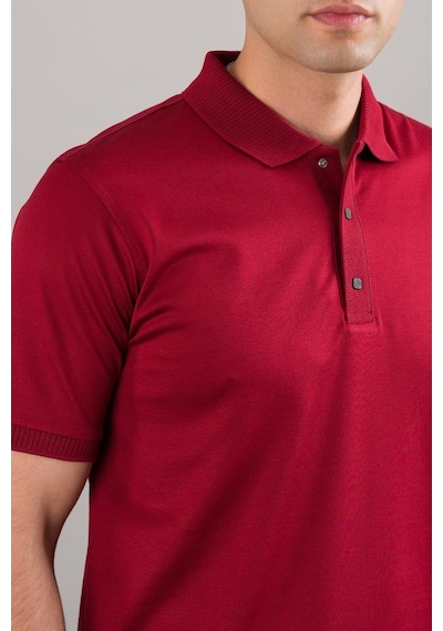 Nehir By Faruk Ülker Polo Yaka Çıtçıtlı Merserize Erkek Tişört
