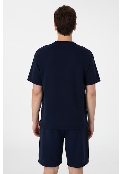 U.S. Polo Assn. Erkek Comfort Fit Bisiklet Yaka Lacivert Tişört 50308814-VR033