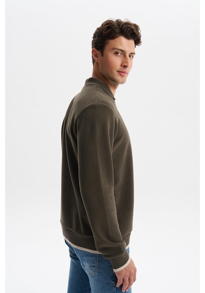 AR-MA Arma Erkek Selanik Kumaş Polo Yaka Yarım Fermuarlı Regular Fit Sweatshirt Kazak K30554697902 Haki AR-MA Arma Erkek Selanik Kumaş Polo Yaka Yarım Fermuarlı Regular Fit Sweatshirt Kazak K30554697902 Haki
