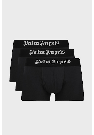 Palm Angels Logolu Pamuklu 3 Pack Boxer Erkek Boxer Pla1umbtr01tr Siyah