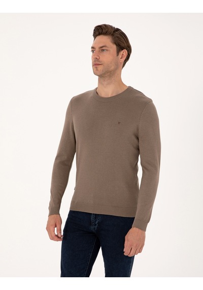 Pierre Cardin Erkek Vizon Kazak /triko 50314192-vr174 Vizon