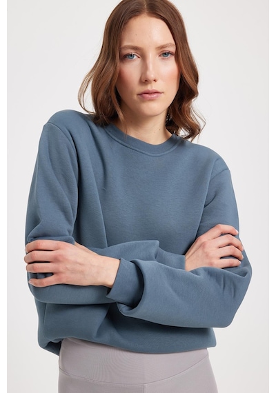 Tudors Kadın Oversize Geniş Kesim Pamuklu 3 İplik İçi Polarlı Basic Koyu Gri Bisiklet Yaka Sweatshirt-42289 Koyu Gri Tudors Kadın Oversize Geniş Kesim Pamuklu 3 İplik İçi Polarlı Basic Koyu Gri Bisiklet Yaka Sweatshirt-42289 Koyu Gri