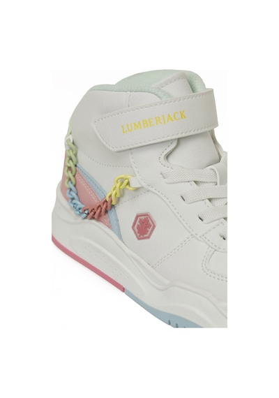 Lumberjack Sevılla Hı 6fx Beyaz Kız Çocuk High Sneaker 000000000102124350 Beyaz