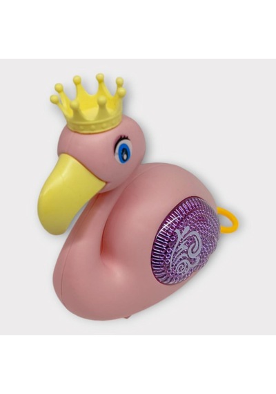 Kurmalı Işıklı Sevimli Flamingo - Pembe Lisinya