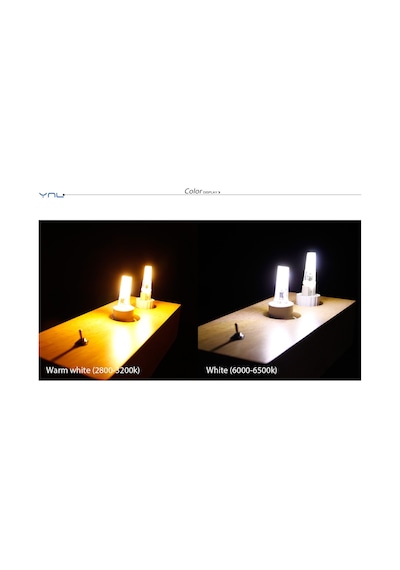 12 V G4 5 W Sarı Beyaz Işık Led Ampül 5 Adet