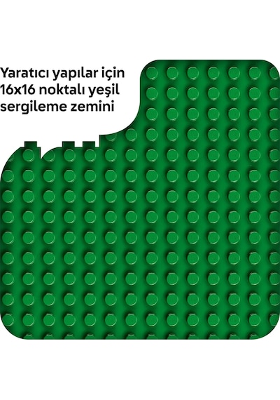 LEGO® DUPLO® Yeşil Yapım Plakası 10460 - 18 Ay ve Üzeri Küçük Çocuklar İçin Yaratıcı Oyunları Teşvik Eden Sergileme Zemini