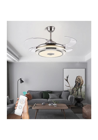 Minofell Tavan Tip Gizli Kanatlı Vantilatör-led Armatür 96w 220v 7000lm 3000kl-4000kl-6500kl 1w/140lm/107cm Eskitme