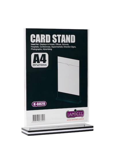 Lamiess K-6029 Masaüstü Reklam Panosu Dikey 5 'li