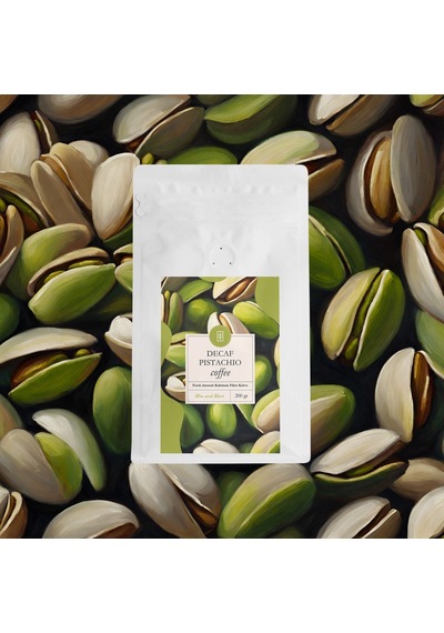 Mim And More Decaf Pistachio Coffee Kafeinsiz Antep Fıstığı Aromalı Çekirdek Kahve 200 G