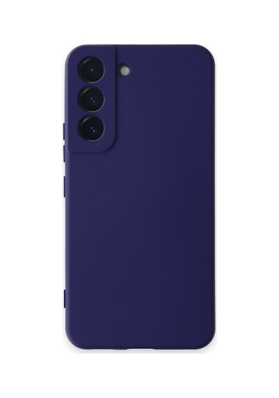 Samsung Galaxy S22 Ile Uyumlu Kılıf Nano Içi Kadife Mor Renk Kamera Korumalı Silikon Kapak Col169797-mor