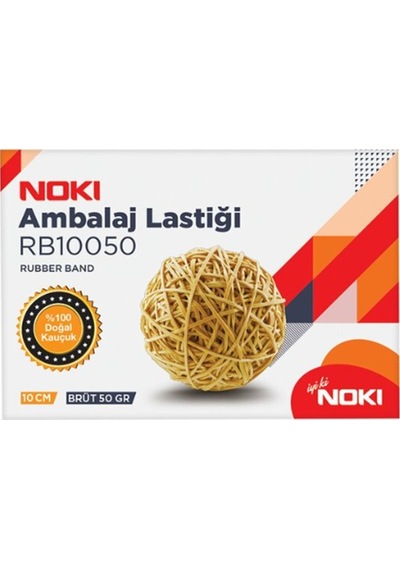 Noki Ambalaj Lastiği 10cm 50gr Paket Lastiği Lastik - 3 Paket