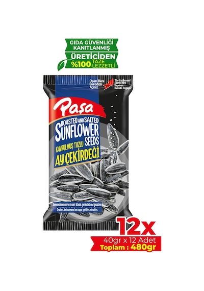 Paşa Kuruyemiş Ay Çekirdeği 12 x 40 G