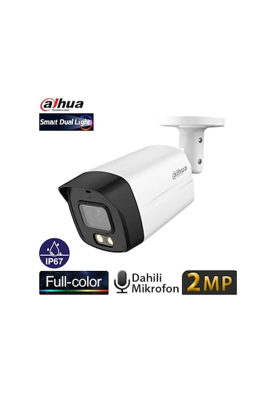 Dahua Hac-hfw1209tlm-ıl-a-0360b-s3 2mp 3,6mm Full Color Sesli Ip67 Metal Hdcvı Bullet Kamera