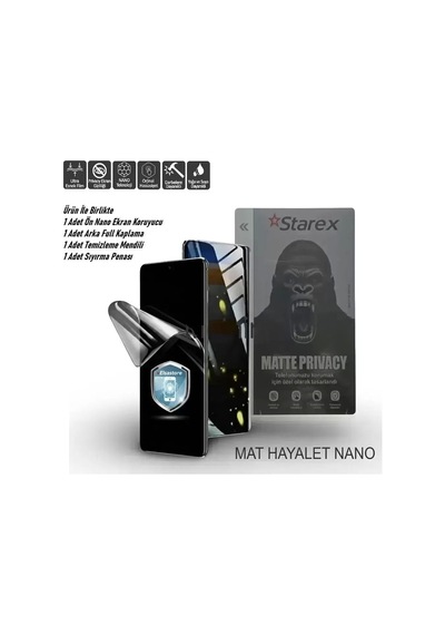 Samsung Uyumlu Z Fold 8 Ultra Nano Ekran Koruyucu Matte Hayalet - Full Arka Kaplama 360 Koruma Starex
