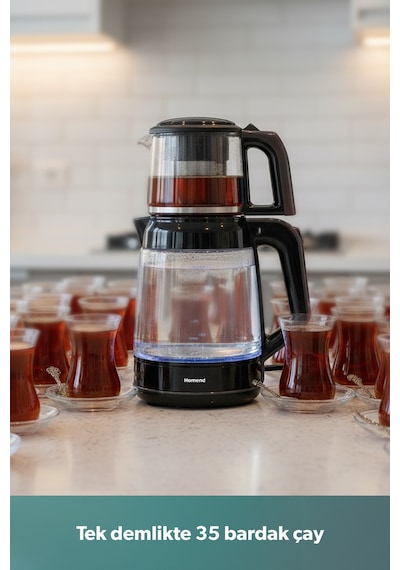 Homend Infinity XL 1764H Cam Çay Makinesi