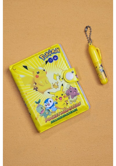 Pokemeon Desenli Mini Not Defteri Ve Tükenmez Kalem Set