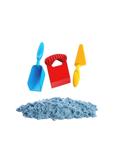 Art Sand Aksesuarlı Mavi Oyun Kumu 1000 Gr. - Kinetik Kum Seti - Natural Kum - Doğal Kum Renkli