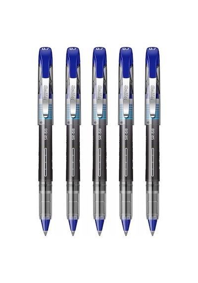 Mavi Pilot Kalem Sr-68 Roller Pen 5 Adet Scrikss Pilot Kalem 0.7 Mm Roller Uçlu Pilot Kalem İnce Uçlu Likit Mürekkepli Mavi