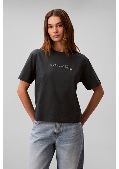 Calvin Klein Jeans Kadın Tişört Lv047f820g Mavi