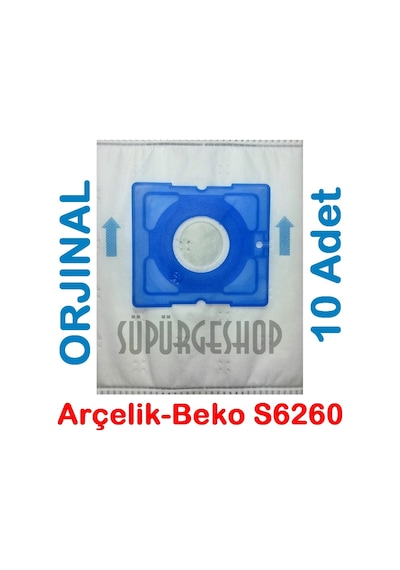 Arçelik Uyumlu - Beko S 6260 Bks 1330 Süpürge Torbası 10 Adet (144148354)