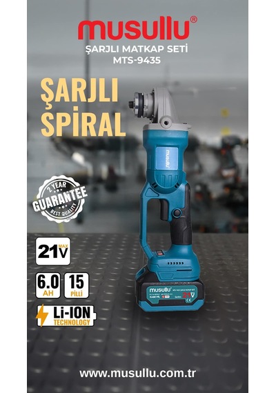 Musullu Mts-9435 21 V 6.0 Ah 4 Parça Şarjlı El Aleti Seti