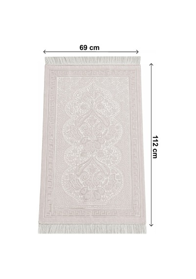 Kadife Seccade İnci Velvet Pearl - Krem