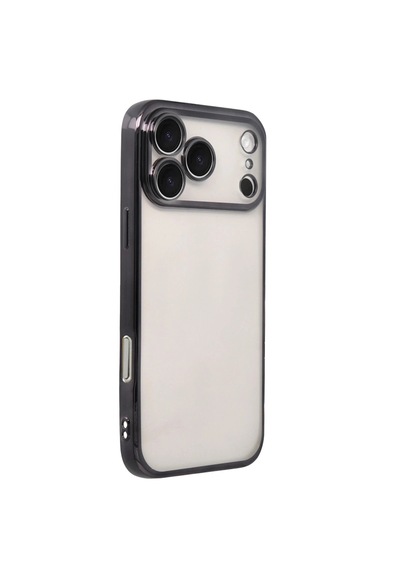 Apple iPhone  Uyumlu  17 Pro Max Razer Lensli Silikon - Siyah