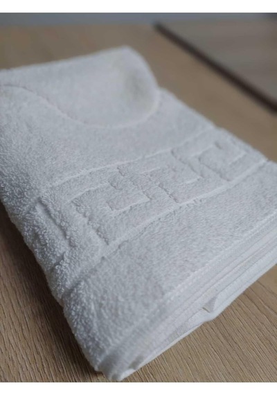 Denizli Çeyiz Banyo Ayak Izli Yer Havlusu 1 Adet 50x70 Cm Beyaz