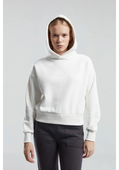 Kadın Beyaz Sweatshirt Whıte