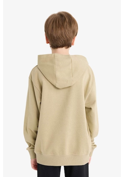 Defacto Erkek Çocuk Kapüşonlu Baskılı Okul Sweatshirt E9572a825aukh445 Haki