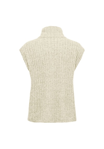 Only Onljeanett Lıfe Sl Rıb Hıghneck Cc Knt Kadın Gray Kazak - 15350359 Gray
