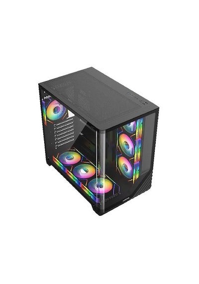 Fazeon F3 750w 80plus Bronze 7x120mm Argb Fanlı Atx Bilgisayar Kasası