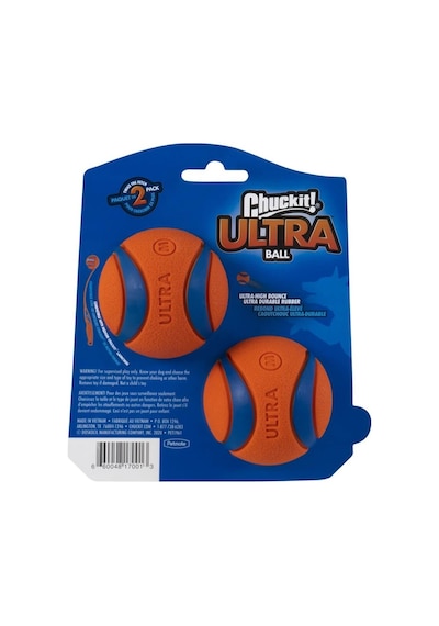 Chuckit Ultra Ball 2'li Köpek Oyun Topu Orta Boy 6.5 CM