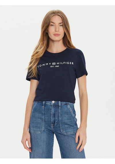 Tommy Hilfiger Tommy Hılfıger Kadın T-shırt Ww0ww40276-c1g Lacivert