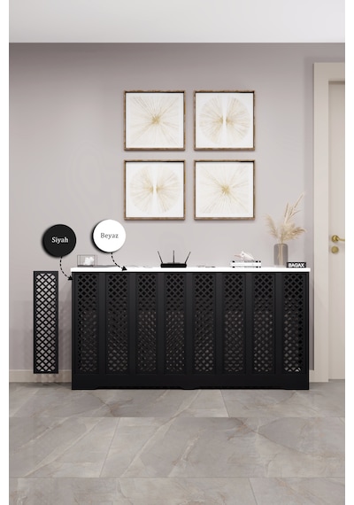 Petek Kaplama Modern Radyatör Kapatma Ünitesi Ön Panel Mdf Tasarım İç Ölçü 156 Cm Dış Ölçü 160 Cm Petek 156 Siyah Üstü Beyaz D7 Petek Kaplama Modern Radyatör Kapatma Ünitesi Ön Panel Mdf Tasarım İç Ölçü 156 Cm Dış Ölçü 160 Cm Petek 156 Siyah Üstü Beyaz D7
