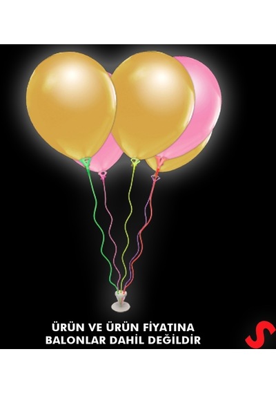 Spiral 50 Cm, 5'li Balon Standı Balonlar Hariç
