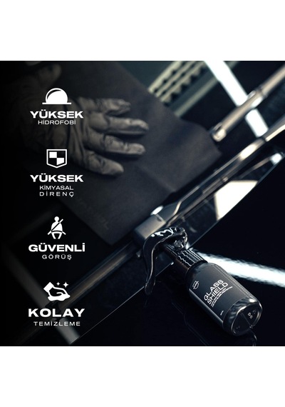 Glasshield Araç Nano Yağmur Kaydırıcı Ve Su İtici Sprey-50 Ml-2 Yıl Etkili-cam Koruma,otomobil,