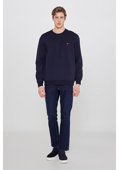 Wrangler Pamuklu Regular Fit Normal Kesim Bisiklet Yaka Logo Detaylı Sweatshirt Lacivert Wrangler Pamuklu Regular Fit Normal Kesim Bisiklet Yaka Logo Detaylı Sweatshirt Lacivert